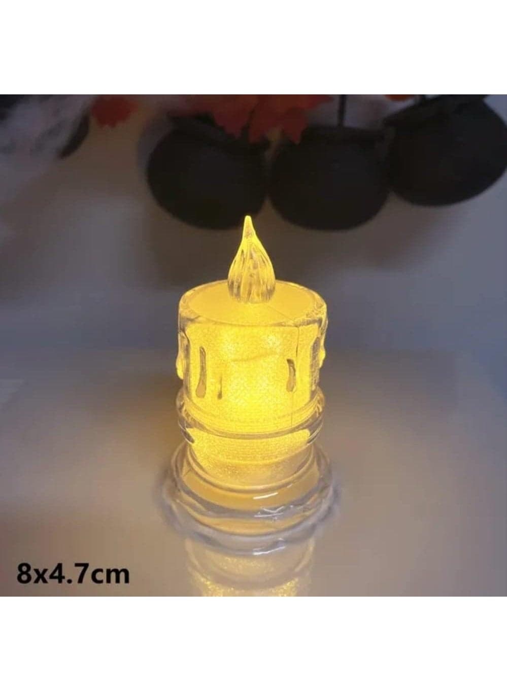 1 Piece LED Flameless Candle, LED Simulation Tears Candle, Romantic Glowing Candle, Night Light, Girl Heart Decoration, Valentine's Day, . T-5214 Lighting & Ceiling Fans (٣)