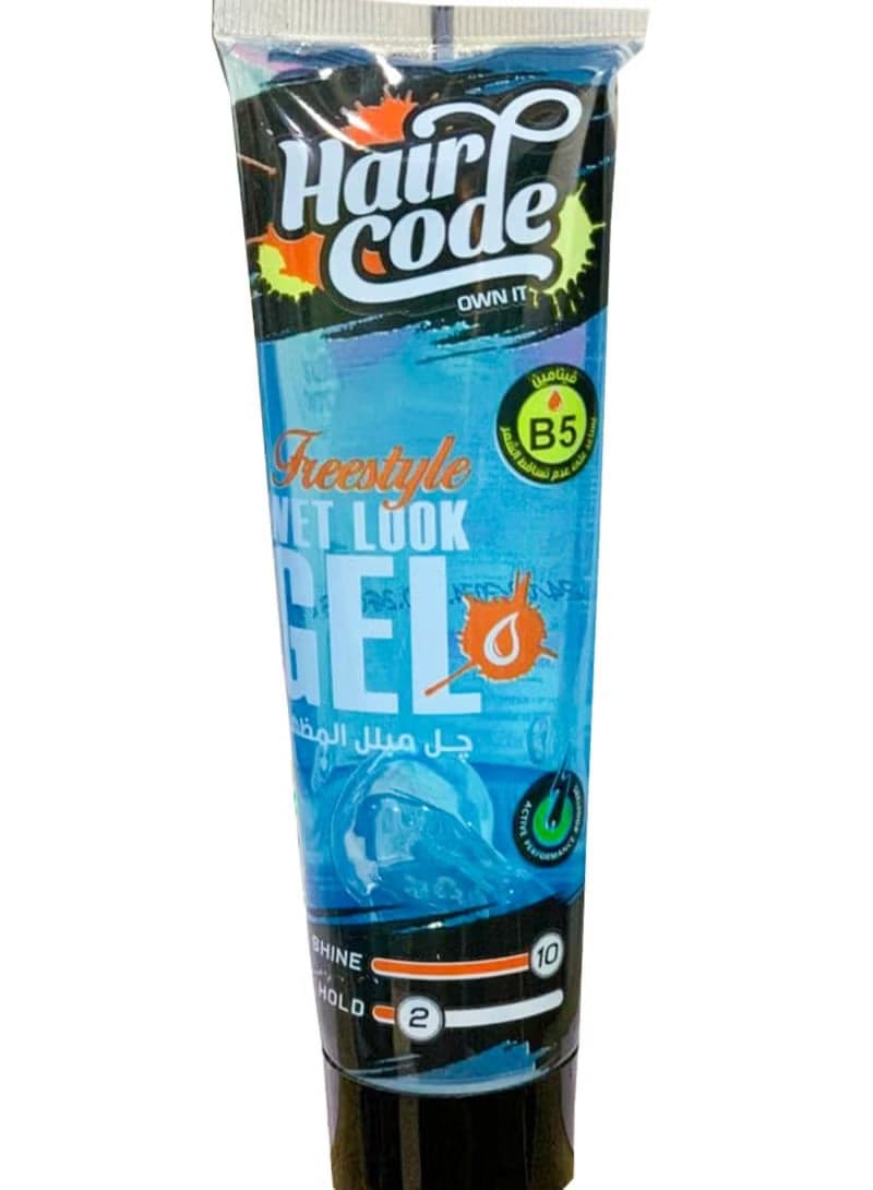 Hair Code Wet Look Gel 100 ml Blue Creams, Gels & Lotions