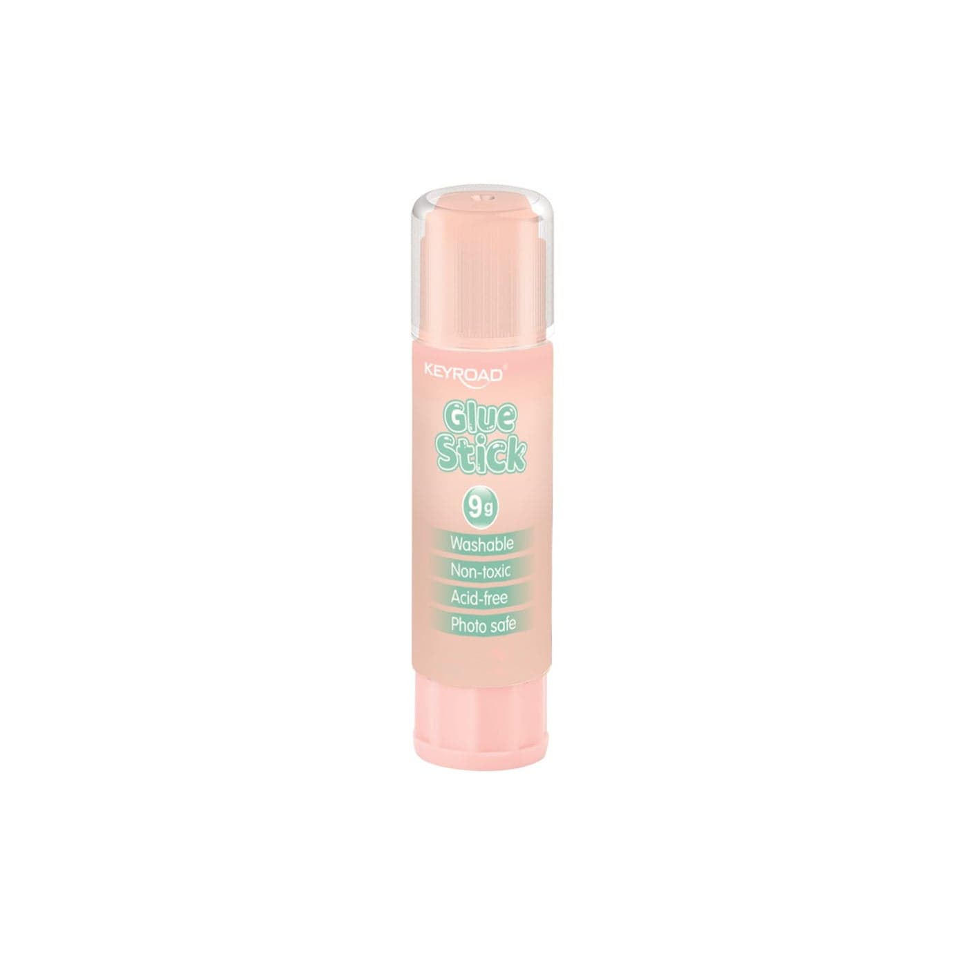 Keyroad Jelly Gel Glue Stick 9 g Pink Fluorescent Washable Model KR973114