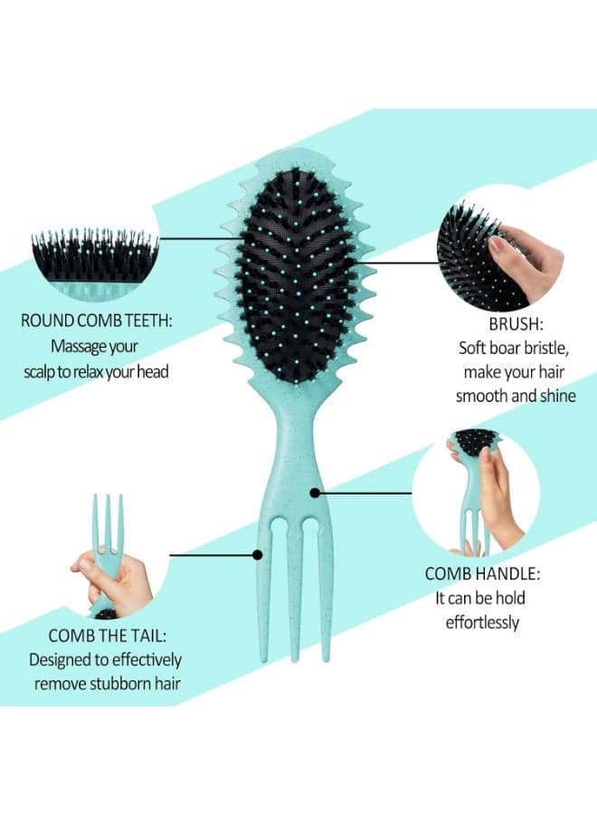 Curly Hair Brush – Curl Defining Brush for Detangling, Shaping & Defining Curls, Wet & Dry Hair, Less Pulling, for Women & Men (4)