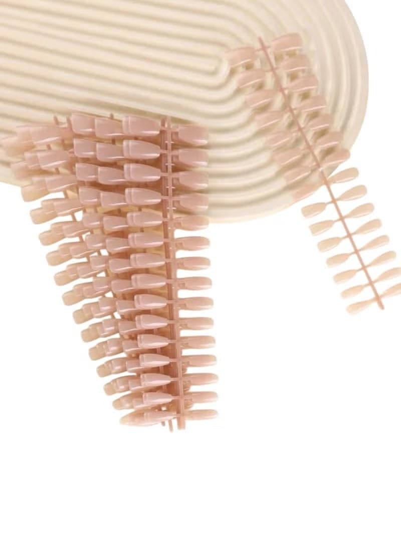 Short artificial nails, multi-colored - 60 pieces Press On False Nails