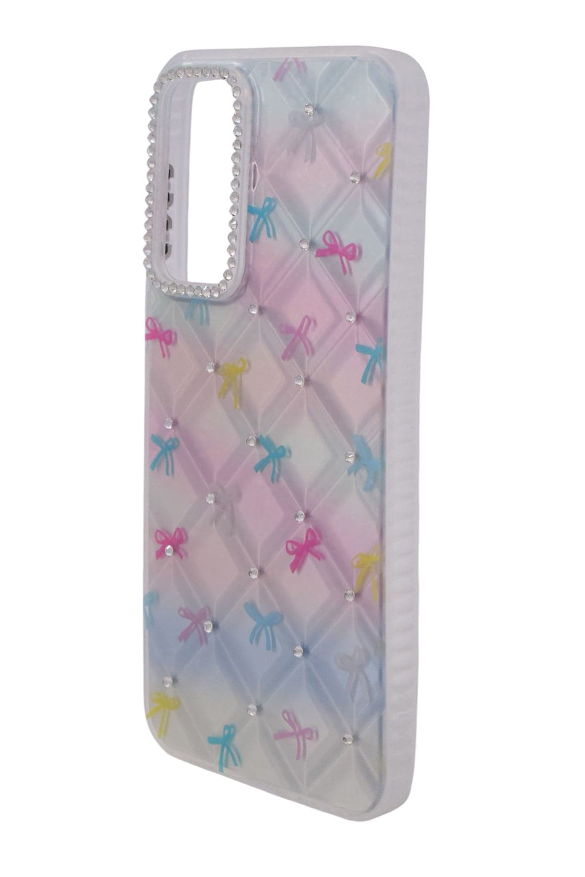 TPU Bows Printed Back Cover Case with Rhinestone Camera Border For Samsung Galaxy A16 - Multicolor (3)