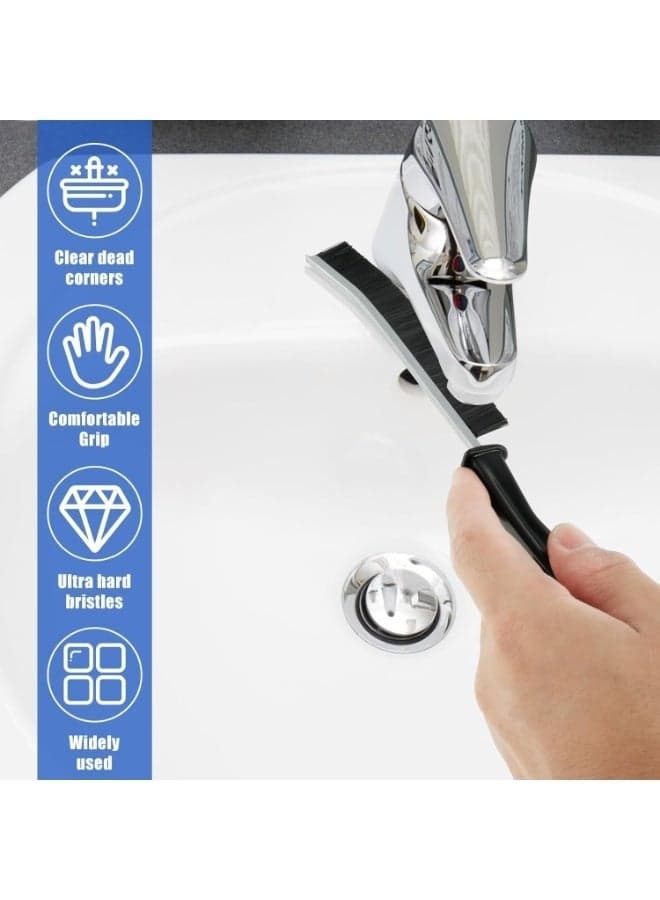 Thin Gap Cleaning Brushes for Corners & Crevices, Narrow Dust Remover Brushes for Window Tracks, Stoves, Sink Edges and Hard-to-Reach Areas, Ergonomic Handle, 4 Pieces (٥)