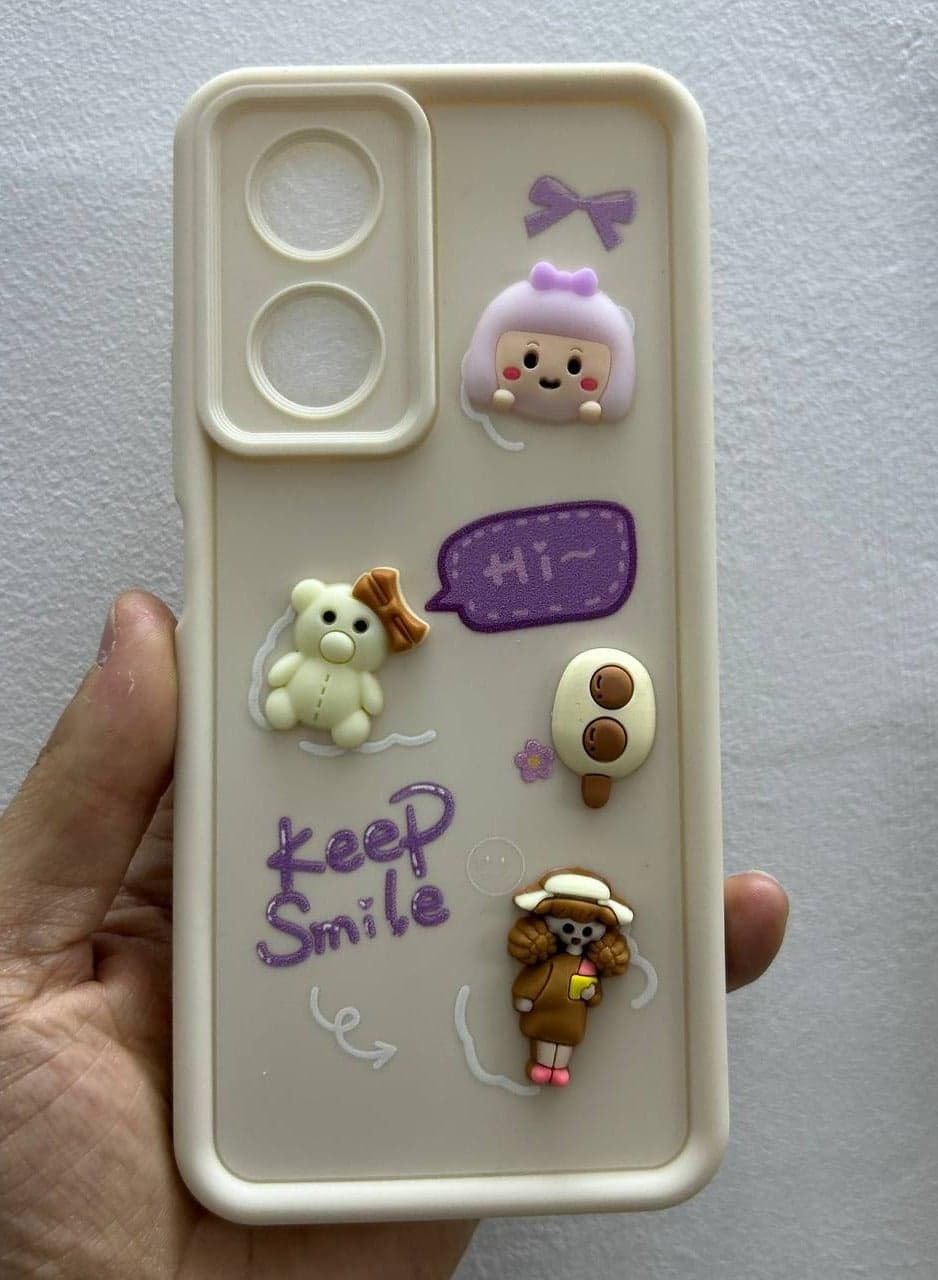 Back Cover Compatible With Phone Oppo A58 Cases & Covers
