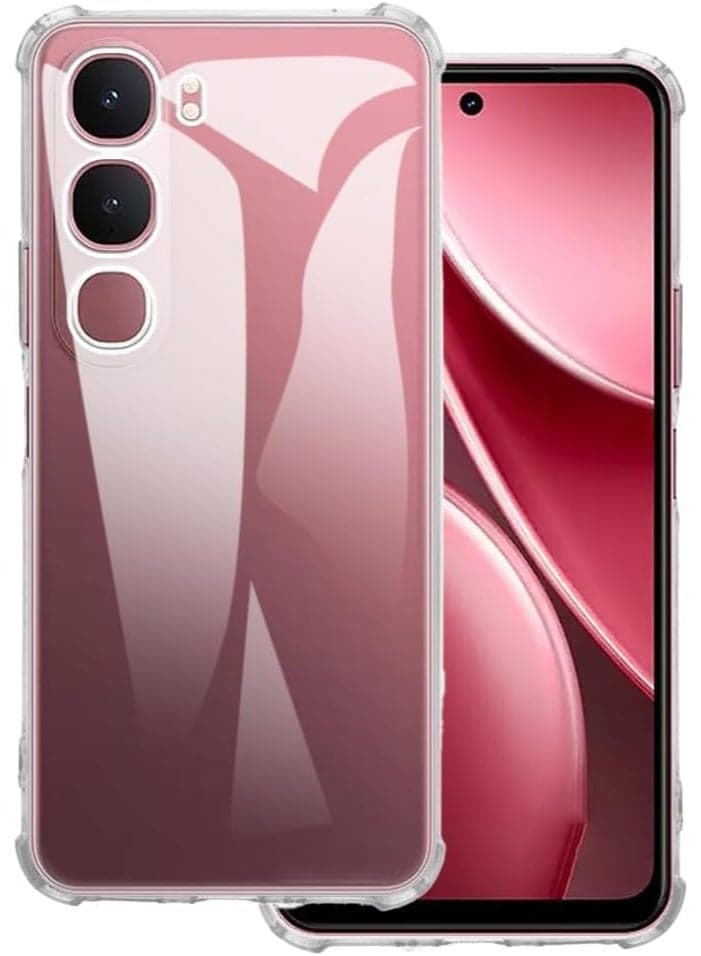 Protective case compatible with Vivo Y21D 5G network, soft flexible thermoplastic polyurethane gel protective case with military-grade scratch and drop resistance (transparent) Cases & Covers