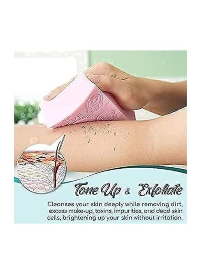 Bath Body Shower Sponge, Exfoliating Spa Scrub for Dead Skin Removal, Suitable for Adults, Babies, Pregnant Women (Multi-color) Loofahs, Sponges & Poufs (٦)