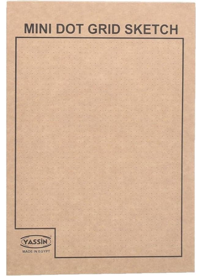 Mini Dot Block Note, 80g 14x20cm for Bullet Journaling and Task Organization Notepads