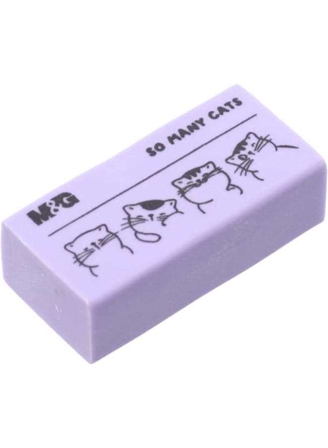 So Many Cats Eraser, Fun Correction for Kids’ Art, Soft & Clean Erase - Assorted Color (٢)
