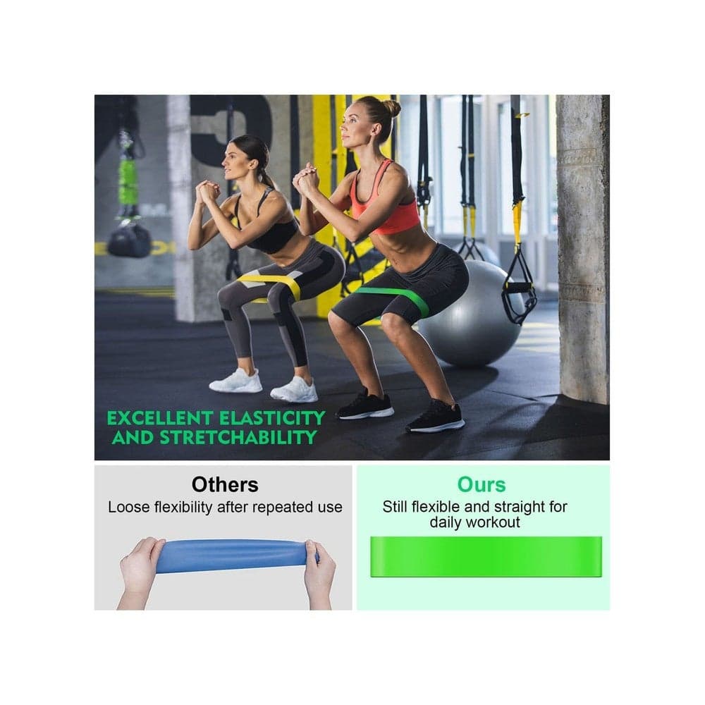 5 Pieces/Set Latex Gym Strength Training Rubber Loop Bands Fitness Crossfit Equipment Yoga Exercise Pull Rope Elastic Bands For Fitness, In 6 Levels, In 5 Color Resistance Bands (٤)