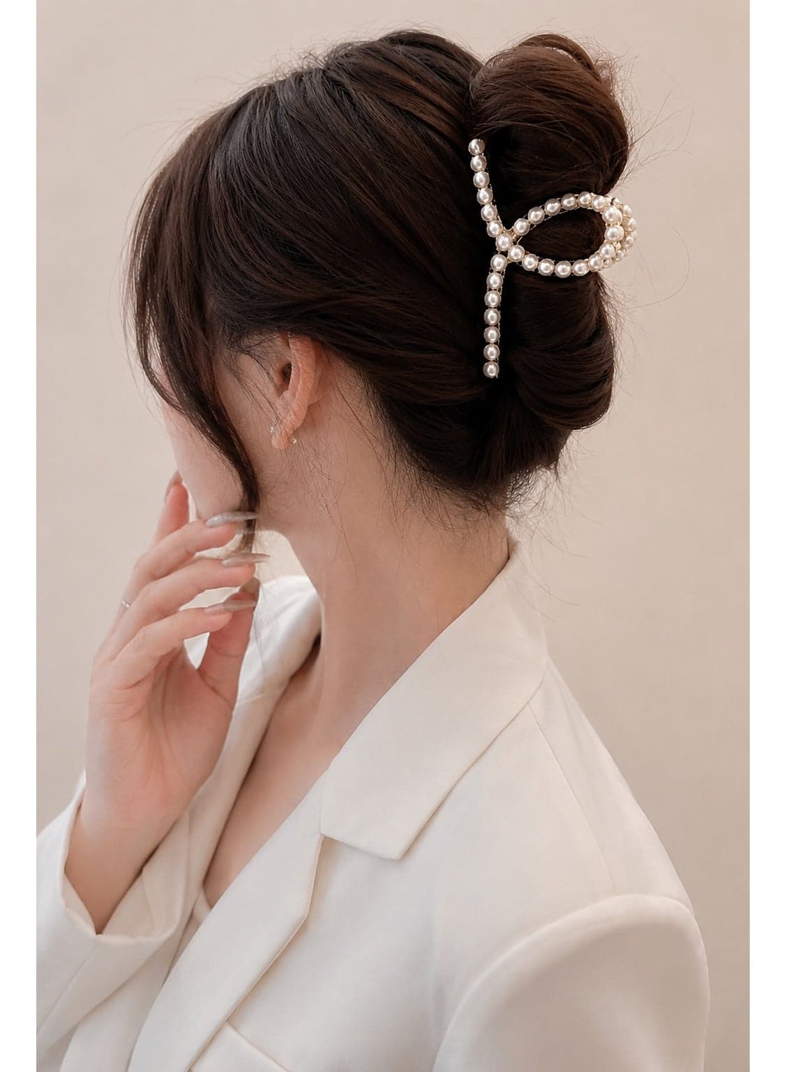 Pearl Hair Claw Clip Styling Scissors (4)