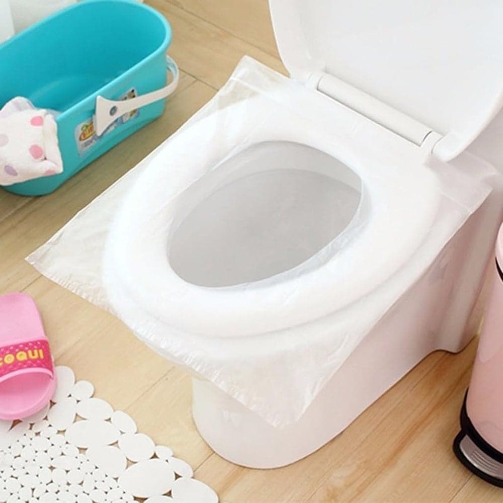 Disposable Travel Toilet Seat Covers Individually Packed 50 Pieces - 1-12 Toilet Lid & Tank Covers (4)