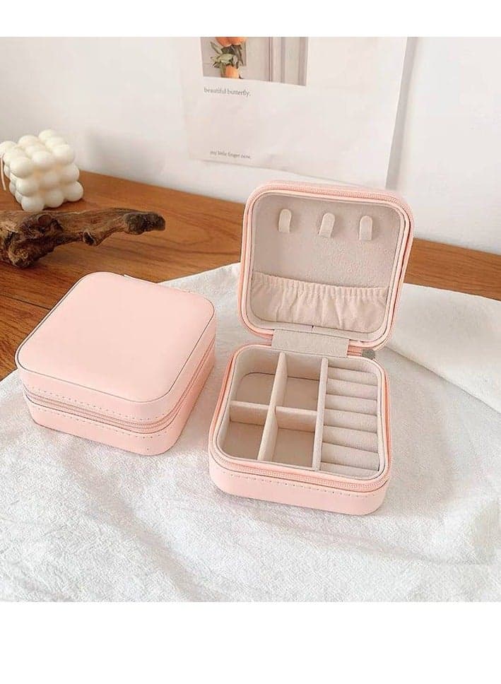 Jewelry Box, Multi-Layer PU Leather Portable Cosmetic Bag (5)