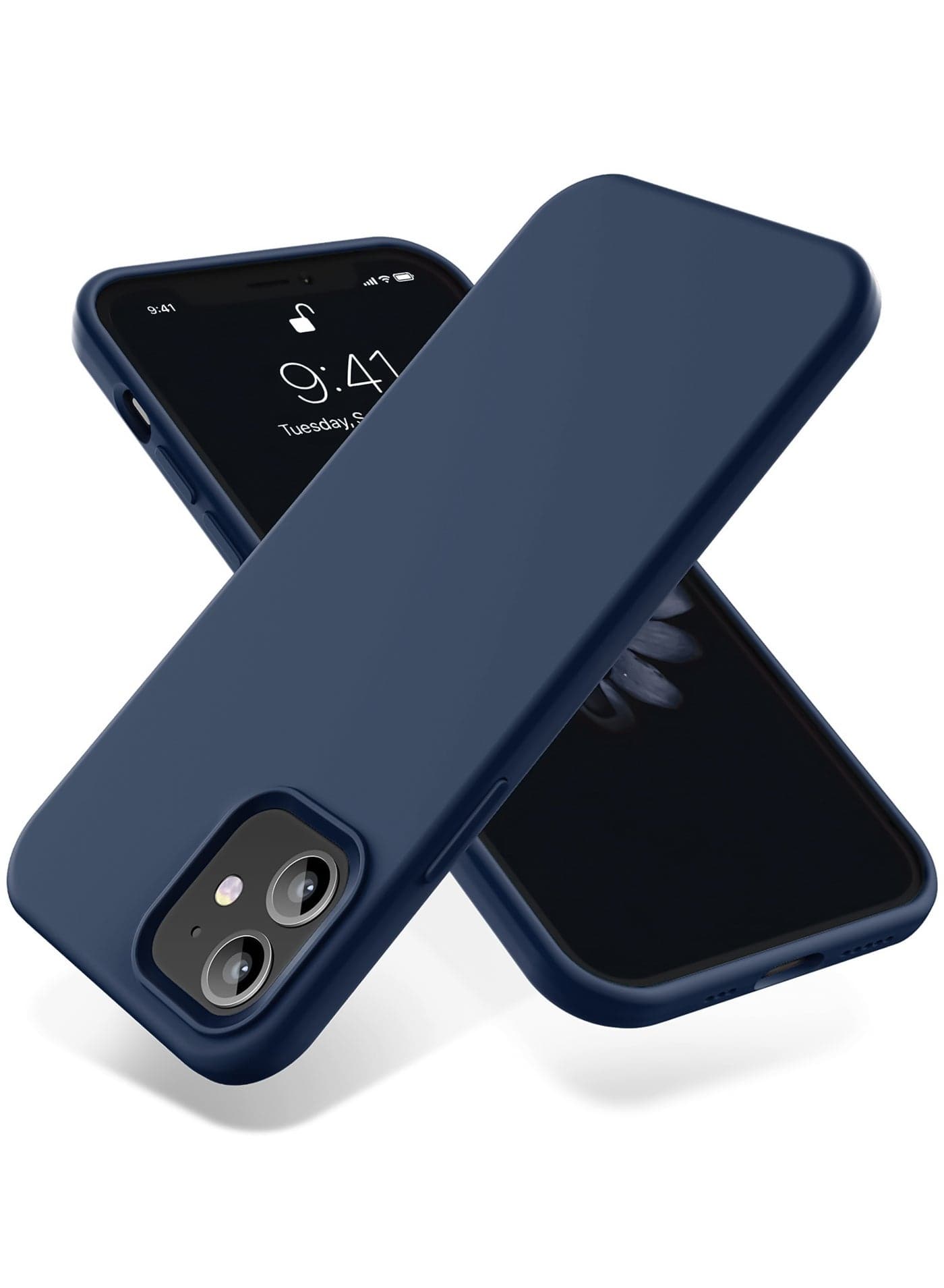 Compatible with iPhone 11 Case 6.1 Inch Slim Liquid Silicone 4 Layers Soft Gel Rubber Shockproof Protective Phone Case with Anti Scratch Microfiber Lining (Petrol)