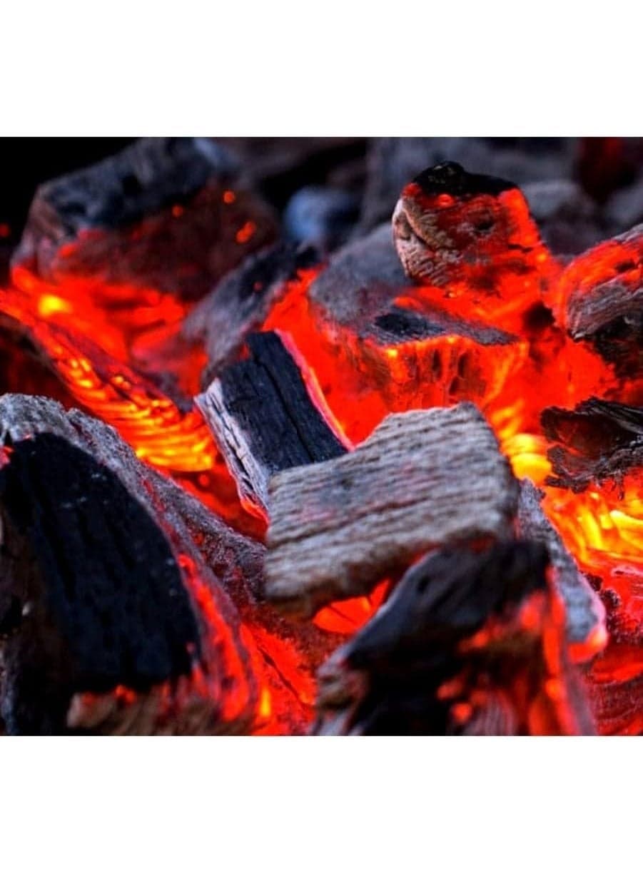 Premium wood charcoal for grilling, 1 kg, smoky flavor, easy to light and long burning for kettle grills, ceramic grills and smokers Charcoal, Fuel & Firestarters (٣)