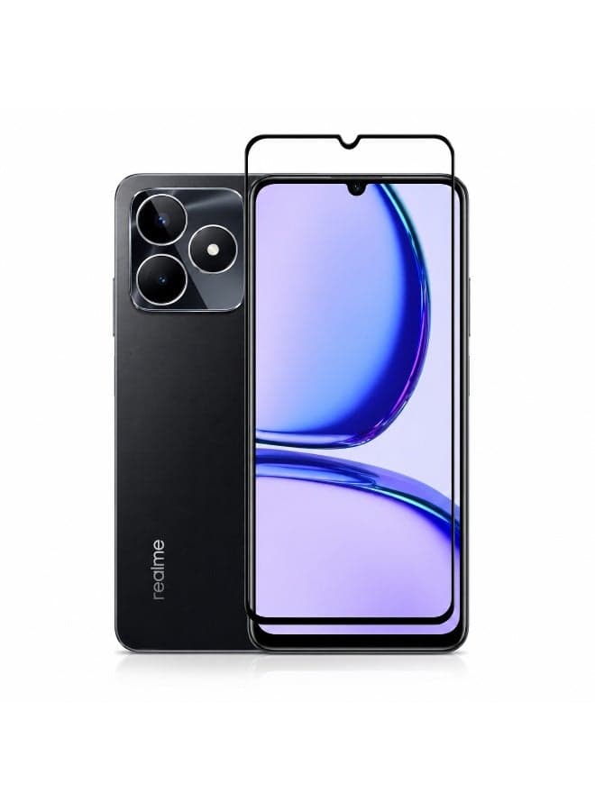 Deer 9H Glass Pro Tempered Screen Protector Compatible with Realme C53 - Full Coverage Shatterproof and Anti-Scratch Protective Shield Film with Cleaning Kit Mobile Screen Protectors
