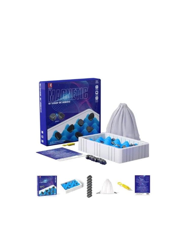 KnjoFly Magnetic Chess Game, Fun Table Top Magnet Game, Magnet Board Game, Strategy Game for Kids & Adults, Family Party Games (A)