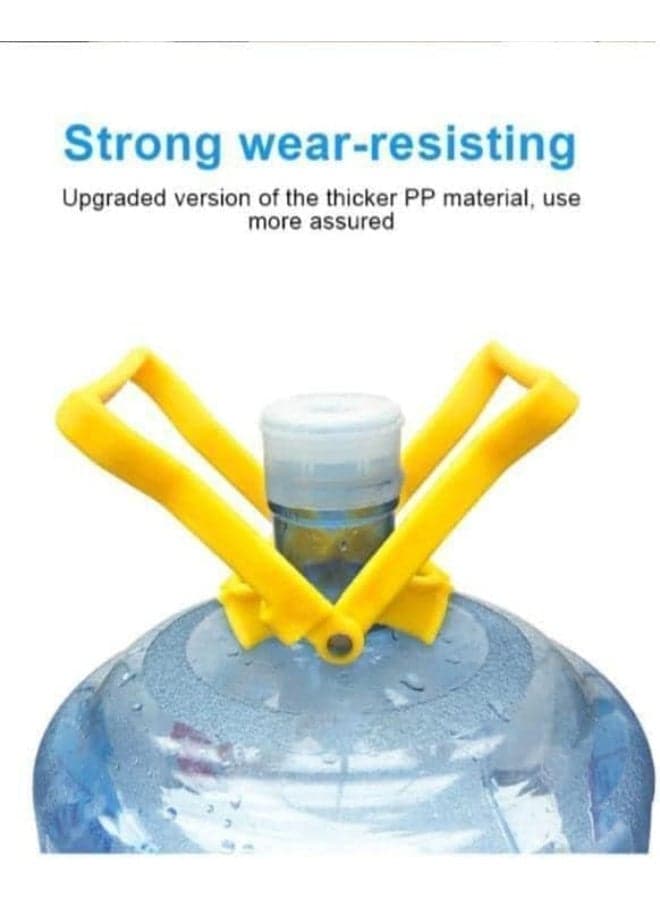 Heavy-duty portable polypropylene water bottle handle, comfortable lifting handle, reusable bottle holder for 3-5 gallon drinking water containers for home, office and outdoor use, easy-to-carry accessory (dark green) (٥)
