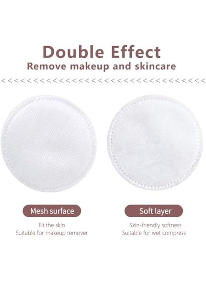 Ultra-soft cotton makeup pads, combed cotton pads for removing and cleansing facial makeup, 100pieces Cotton Balls & Swabs (4)