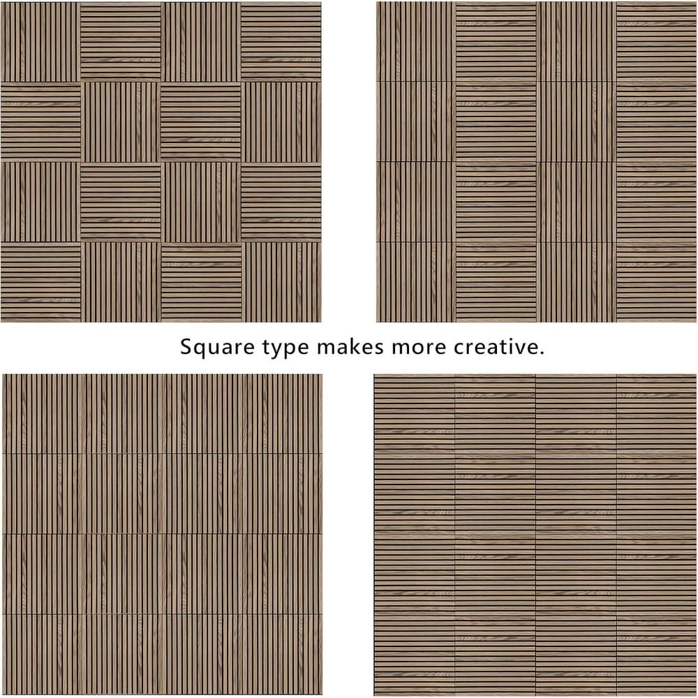 3D Acoustic Wood Slat Wall Panels for Interior Wall and Ceiling Decor - 8-4 (4)