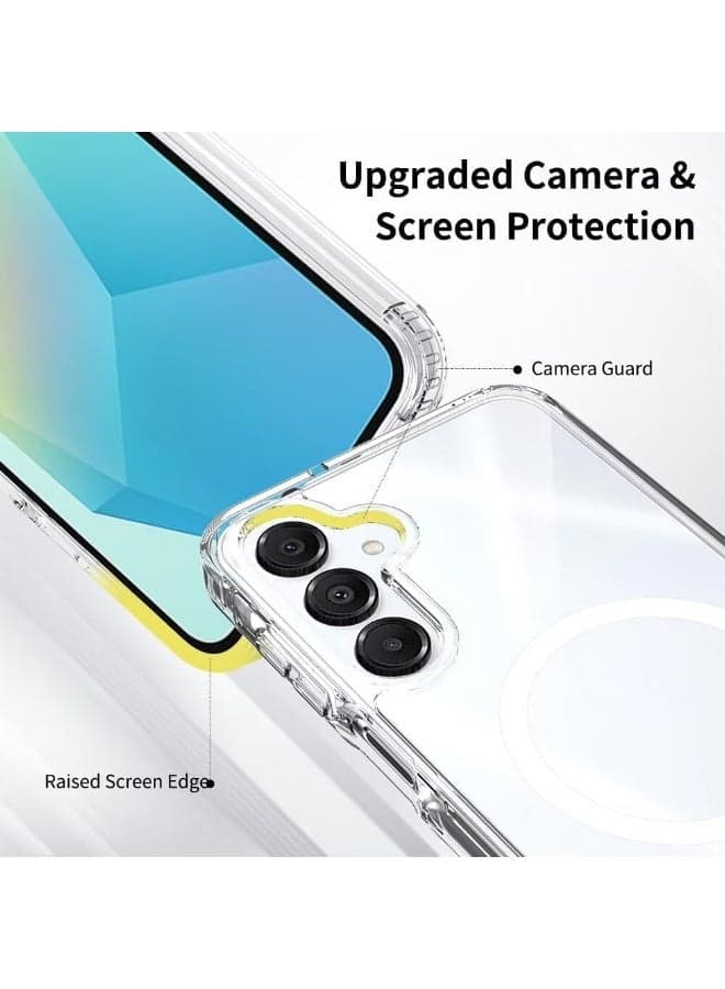 MagSafe Case Cover | Camera Protection | Hard Crystal Clear Back | Shockproof Bumper Case Cover for Samsung Galaxy A17 (Transparent) (6)