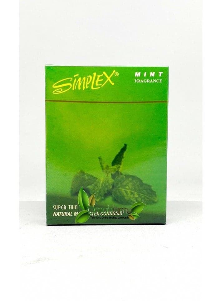 SIMPLEX Mint Condoms -4 Packs of 3 Pcs Family Planning & Contraceptives (٢)