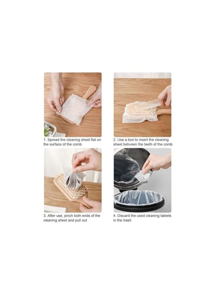 Hair Catching Brush Covers – Easy-Clean Net – 50pcs (2)