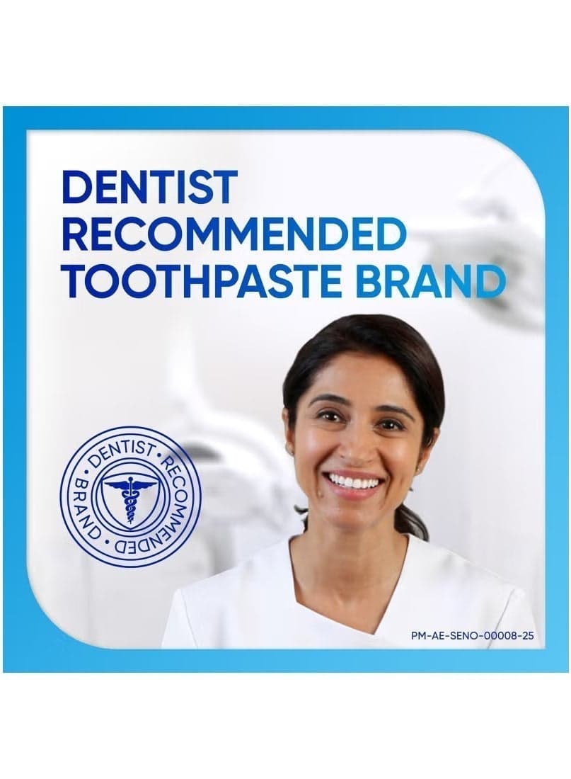Rapid Action Mint Toothpaste for Sensitive Teeth 75ml - Clinically Proven Fast Sensitivity Relief & Cavity Protection (٤)