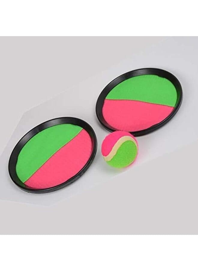 Other Toss and catch set for 2 players - self stick paddle game with 2 paddles and 1 ball Toy Balls