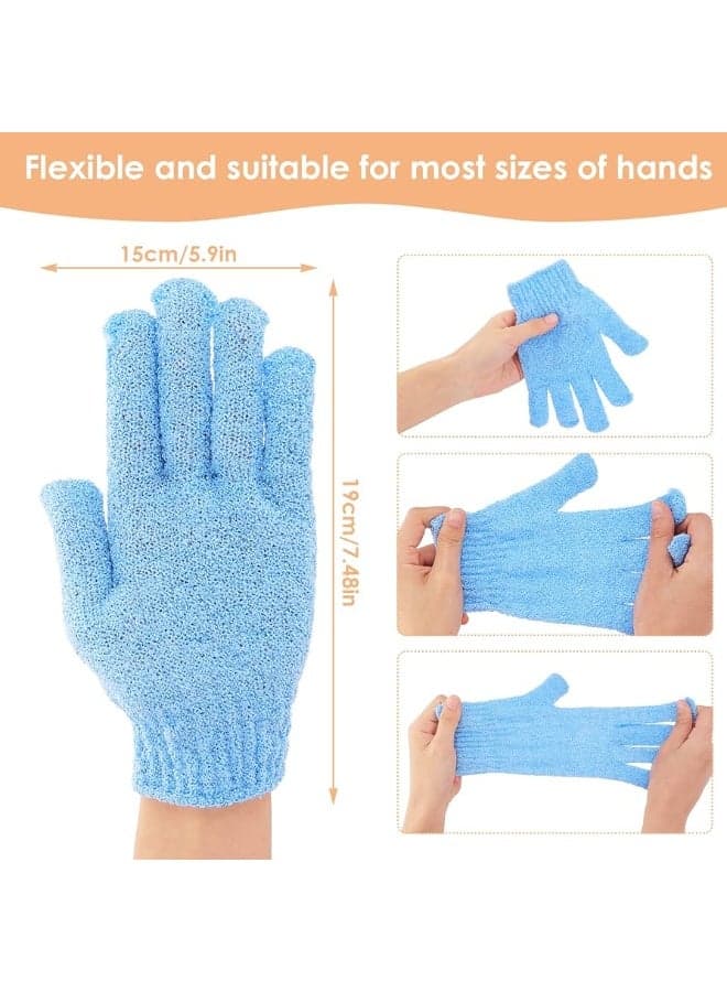 Shower Gloves Bath Body Exfoliator Mitts Scrubs Away Ingrown Hair Dead Skin Cell Remover Loofah Spa Massage Exfoliating Gloves 1PC may vary color