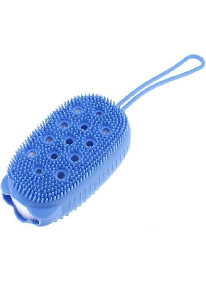 Silicone Body Shower Brush with Hanging Strap for Cleaning & Exfoliating Skin (5)