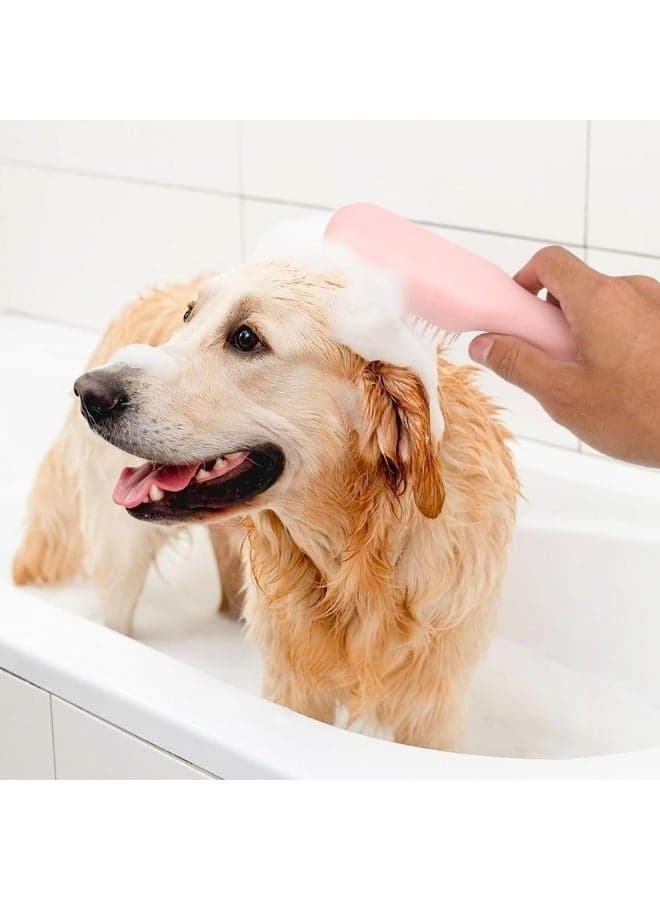 Retractable Pet Hair Removal Brush, Suitable for Shih Tzu Puppies, Small Dogs, Yorkshire Terriers, Maltipoo, Pet Hair Removal Brush, Effective Grooming Supplies for Short Hair, Soft and Gentle, for Cats, Rabbits, Tzu Dogs (Pink) (7)