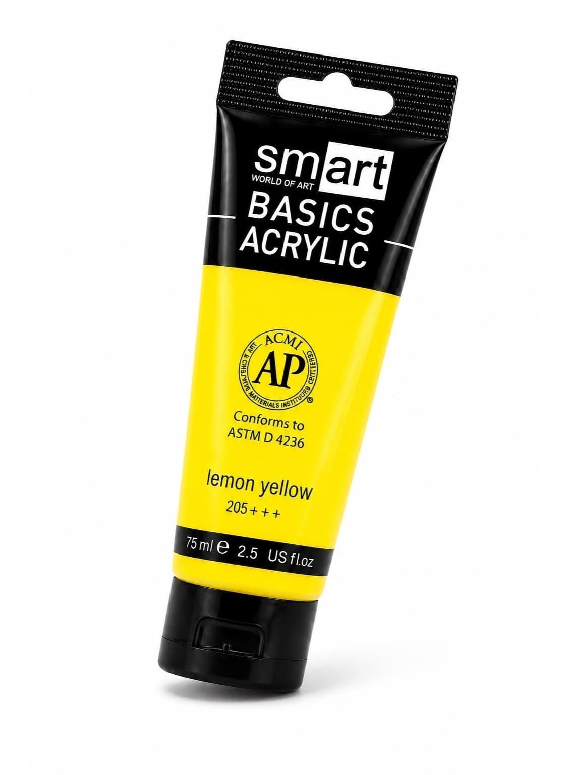 Smart Acrylic 75ml Tube - Lemon Yellow 205 +++ Arts & Crafts Supplies