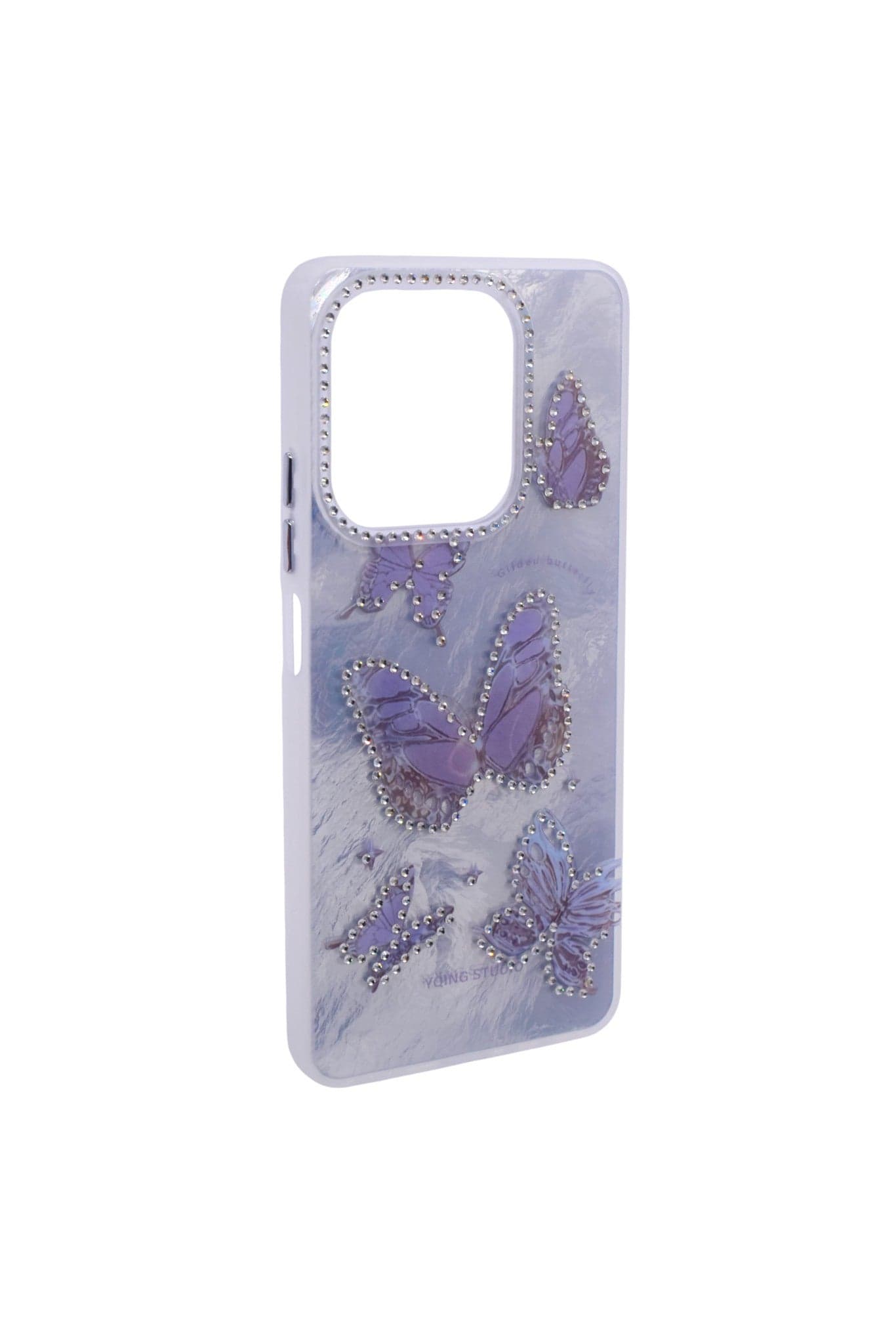 TPU Butterflies and Rhinestones Back Cover Case For OPPO A5 Pro - Multicolor CFS250 (٣)