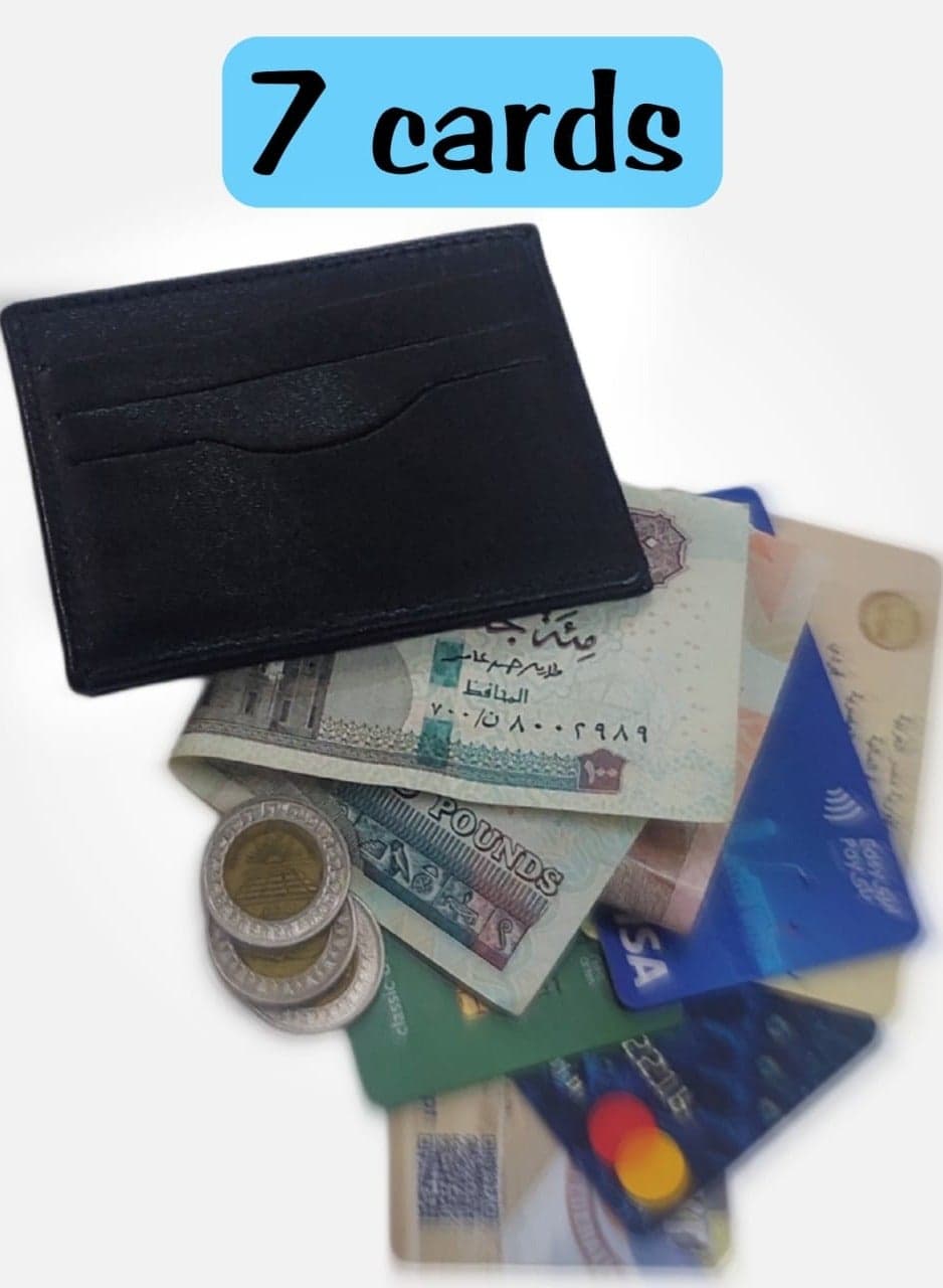 Natural Leather Front and Back Card Holder Women's Wallets, Card Cases & Money Organizers