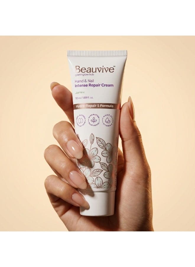 Beauvive Hand & Nail Intense Repair Cream – Jasmine Foot Creams & Lotions (٣)