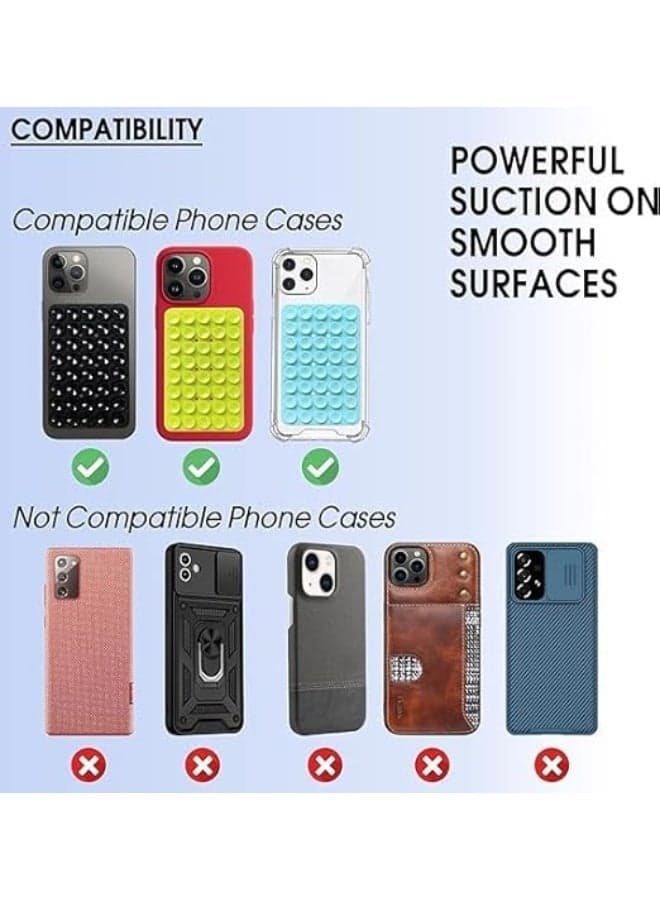 Phone Holder, Silicone Suction Cup, Stable and Non-Slip Grip, Strong Mobile Phone Holder for Selfie (green) Phone Grips & Stands (3)