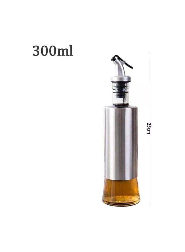 Ziat glass with stainless steel cover, capacity 300 ml, multi-coloured sanitary glass Oil Dispensers (٥)