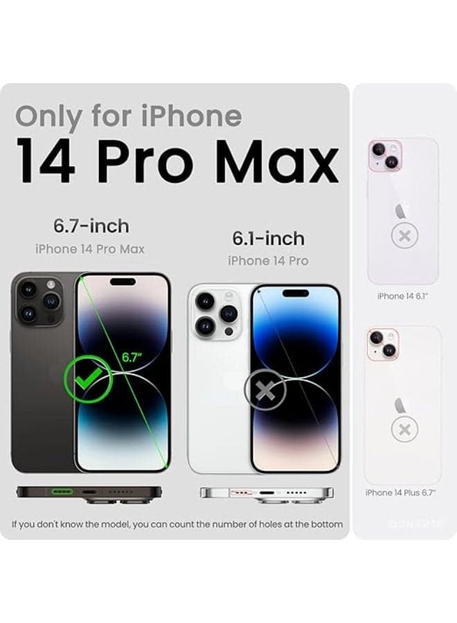 Silicone Phone Case Compatible with Apple iPhone 14 Pro Max - Made of Silicone and Soft TPU - black (7)