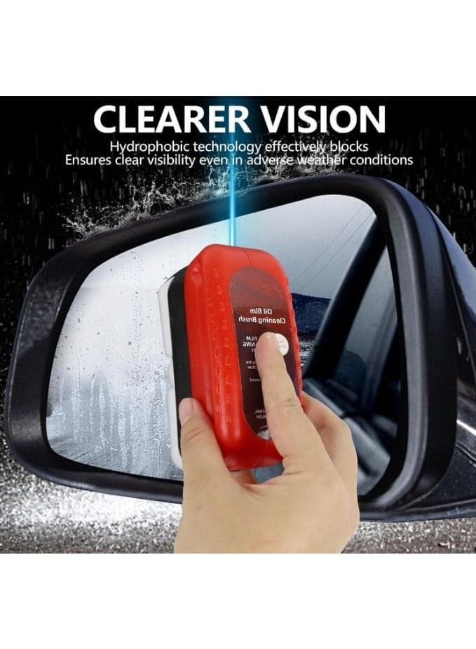 Automotive Oil Film Cleaning Brush, Glass Cleaning Board, Car Windshield Cleaner & Remover, Powerful Visual Effect Enhancer (5)