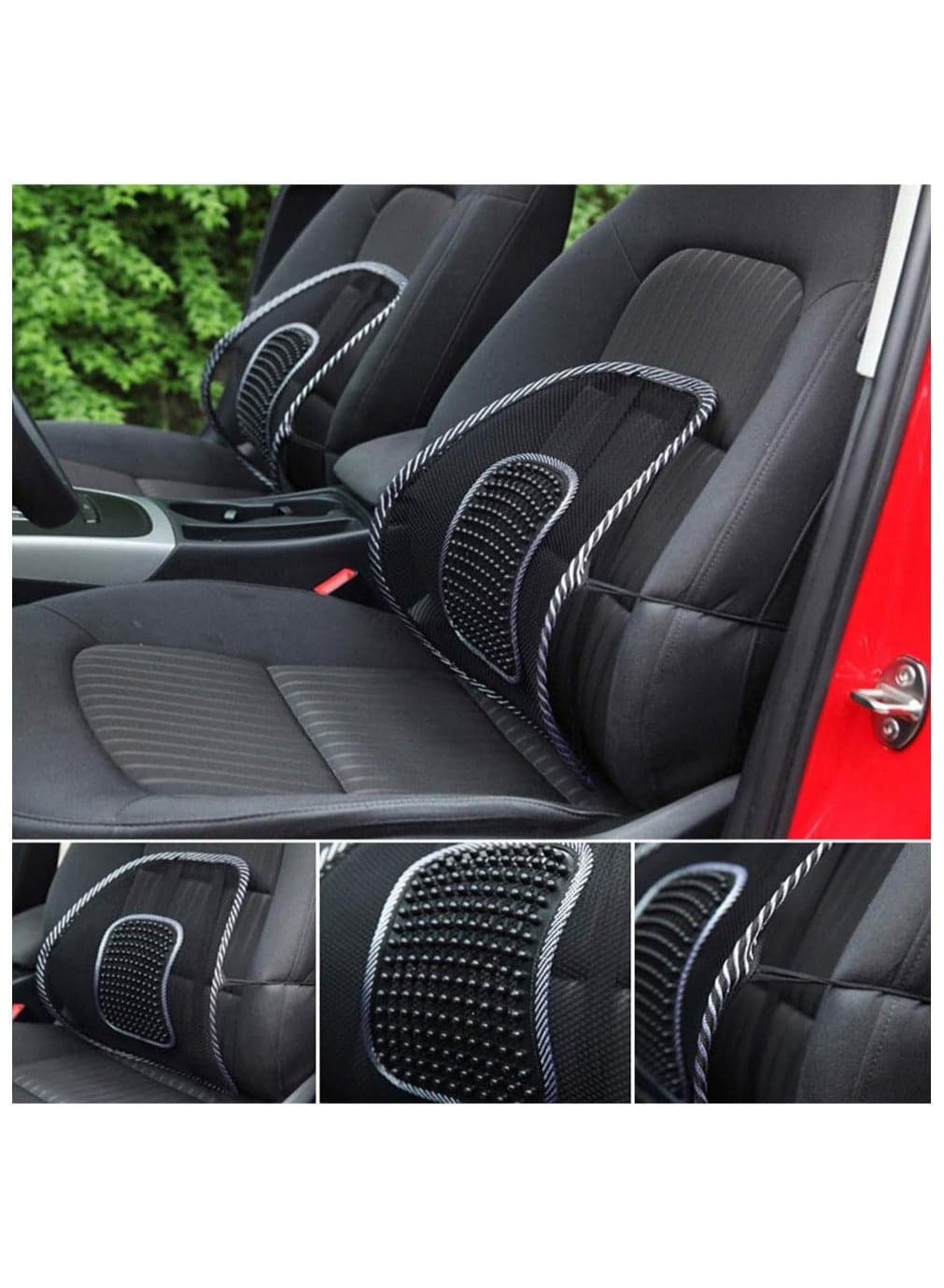 Cushion Lumbar Back Waist Brace Lumbar Cushion Seat Supports (4)