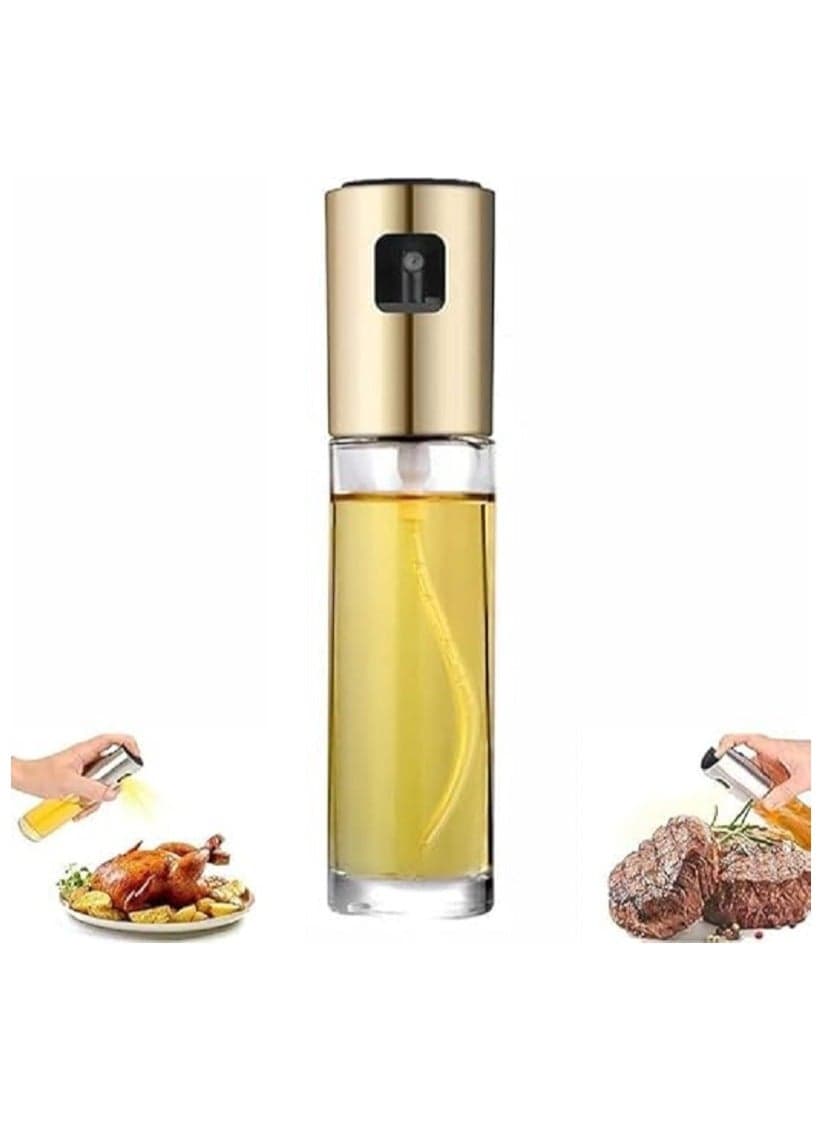 Oil Spray Bottle for Air Fryer, Vegetable Oil, and Vinegar - 100ml Olive Oil Sprayer Dispenser for Cooking - Multicolor