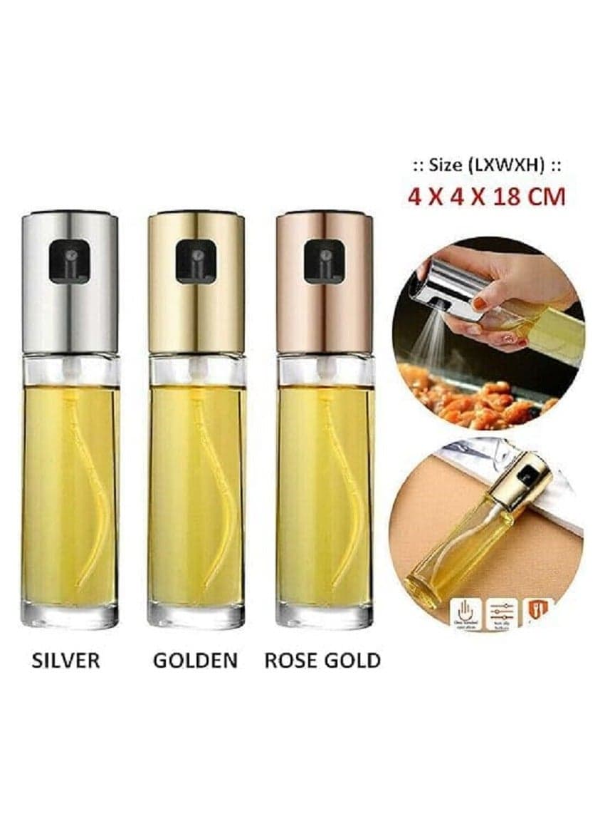 Oil Spray Bottle for Air Fryer, Vegetable Oil, and Vinegar - 100ml Olive Oil Sprayer Dispenser for Cooking - Multicolor (4)