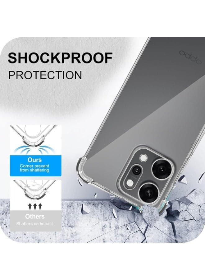 Silicone Transparent TPU Gorilla Anti-shock Protector Camera Shockproof Corners Compatible with Oppo Reno 14 Pro Cases & Covers (5)