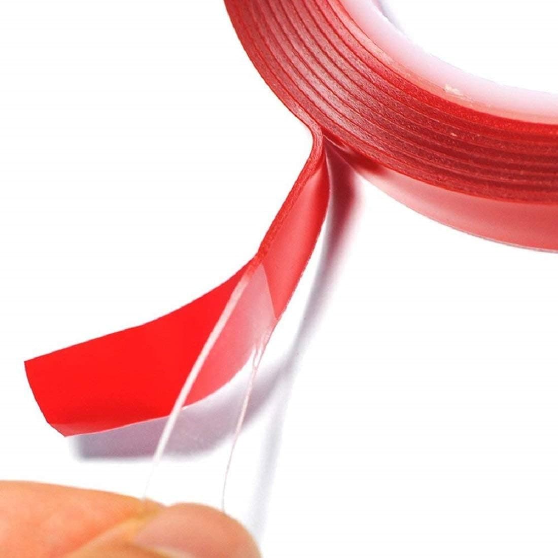 Double-Sided Transparent Silicone Tape, Strong Adhesive (1 Cm) (3)