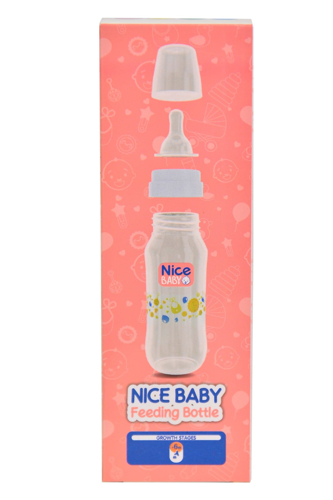 Nice Baby Feeding bottle Without hand 280 ml - Rose - Multishape (3)