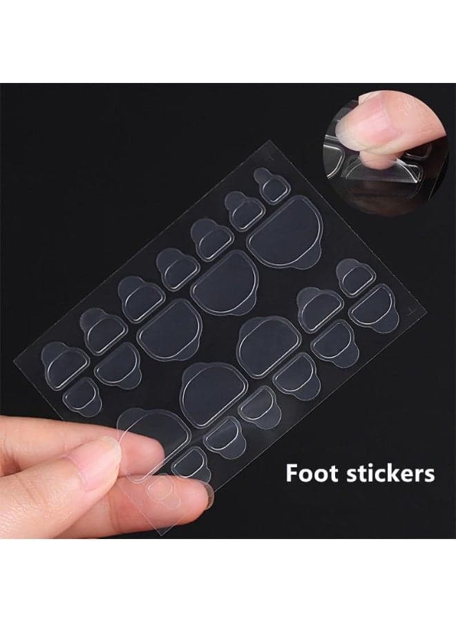 240 Self-Adhesive Nail Stickers Set – 10 Full Sheets (Each Sheet Includes 24 Multi-Size Nail Tips for All Nail Shapes) – Waterproof Press-On Nails, Glue-Free, Easy Application & Removal – Natural Nail Protection and Quick Elegant Nail Styling for Home and Special Occasions False Nail Glue (٧)