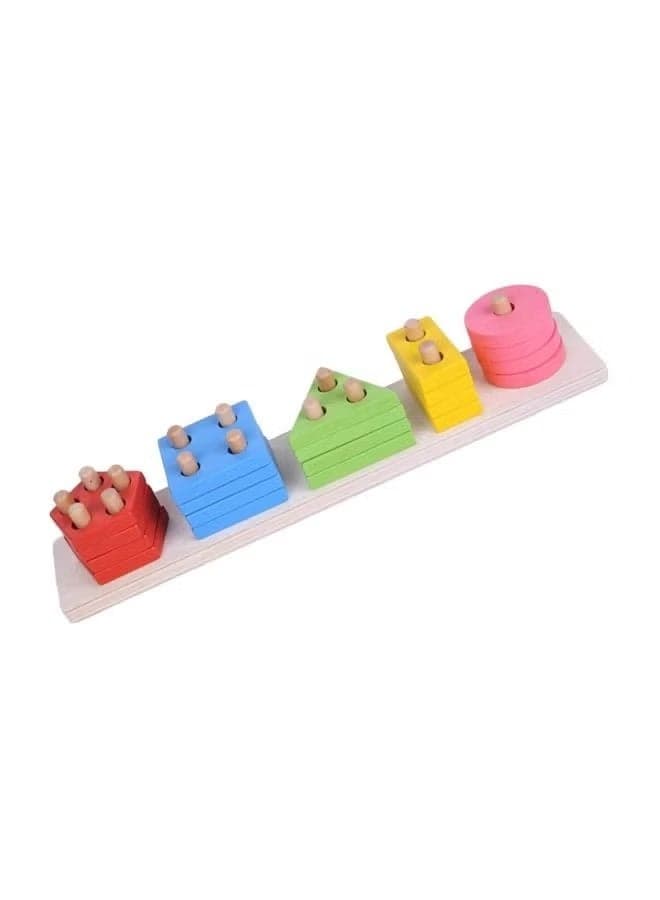 Educational Geometry Shape Match Toys Mathematics & Counting