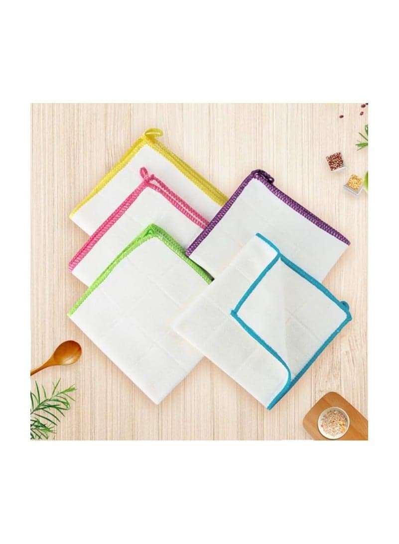 Dish Towels and Kitchen Towels – Multi-Colored Set of 5 Pieces Place Mats (4)