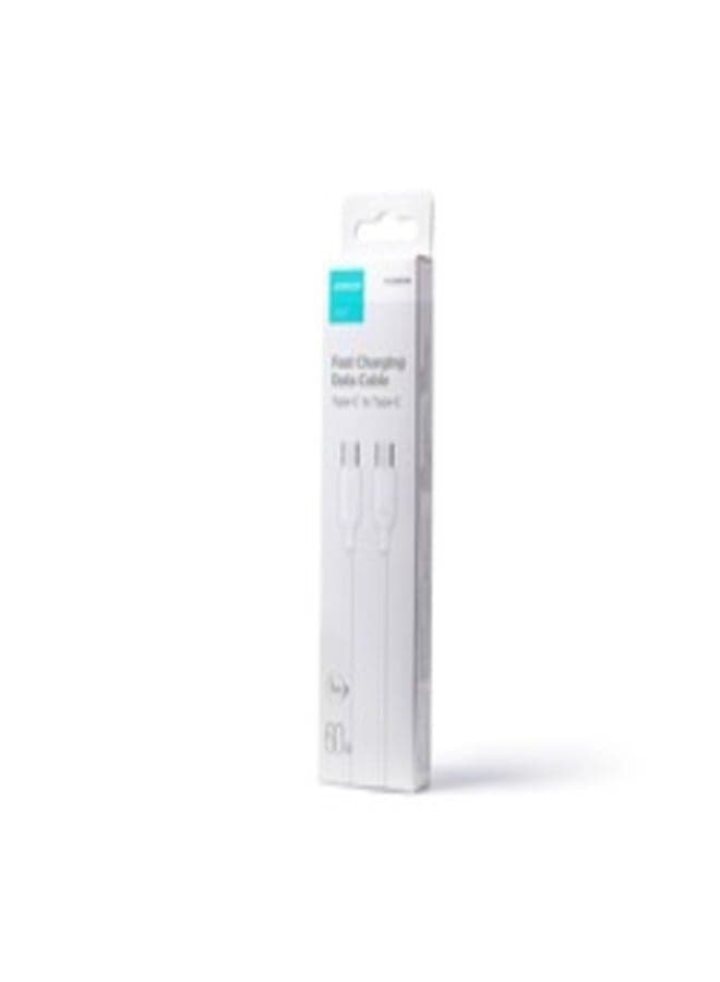 Joyroom cable USB-C - USB-C 480Mb / s 60W 1m white (S-A9) White (4)