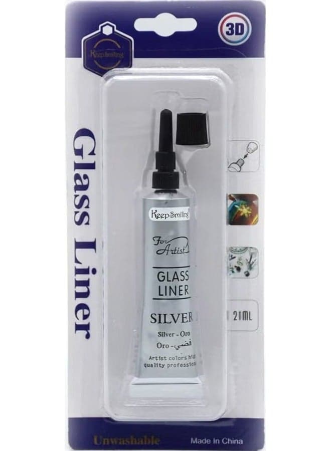 3D Glass Liner 21ml – High Quality Non-Toxic Unwashable Artist Color